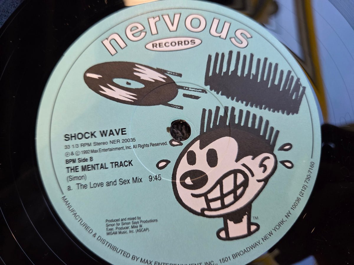 SHOCK WAVE THE MENTAL TRACK BLUE LABEL 12"