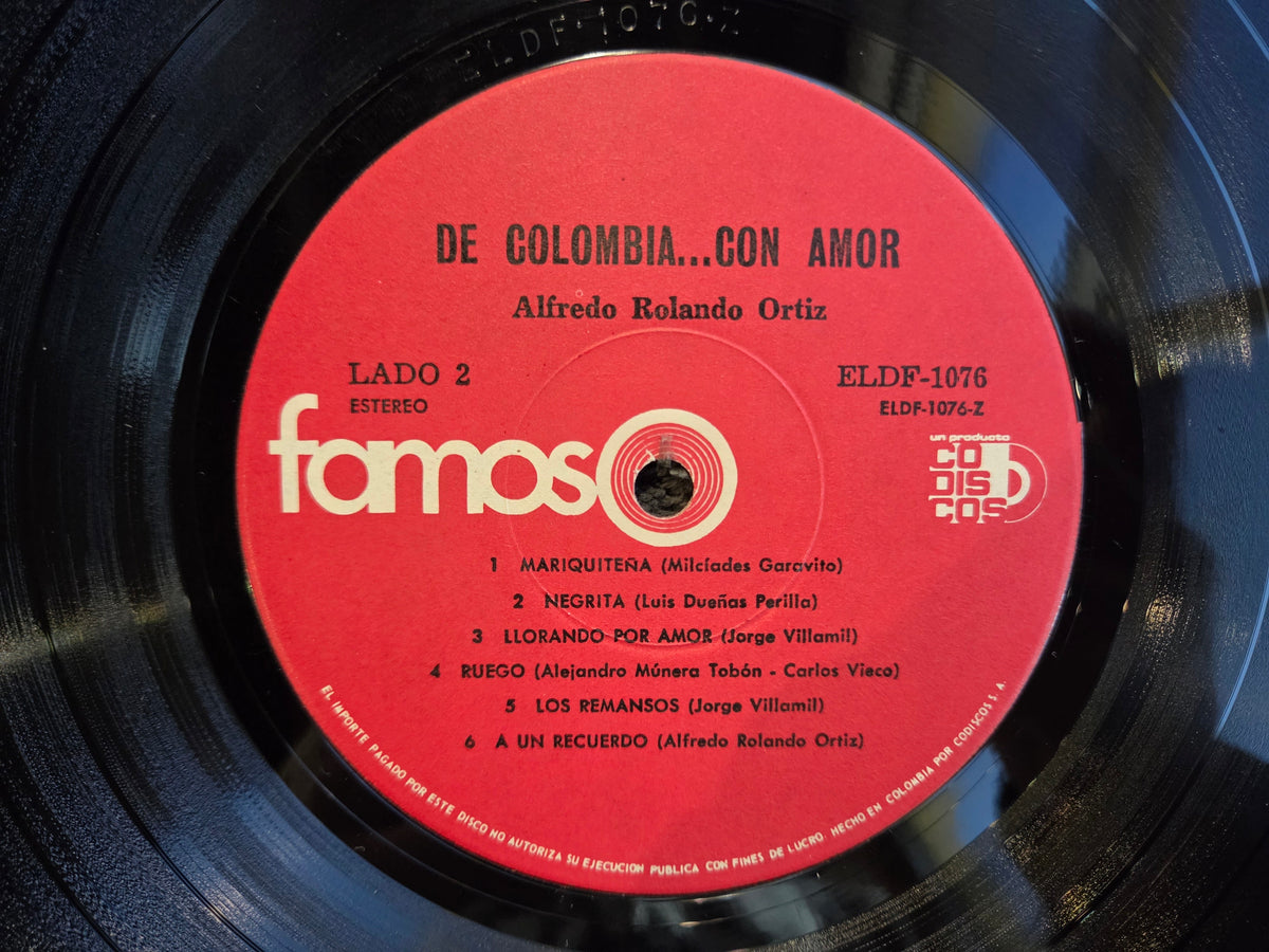 ALFREDO ORTIZ DE COLOMBIA CON AMOR COL IMP