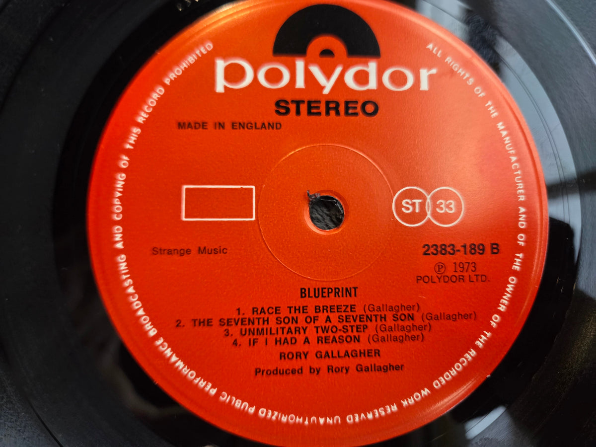 RORY GALLAGHER BLUEPRINT UK IMP