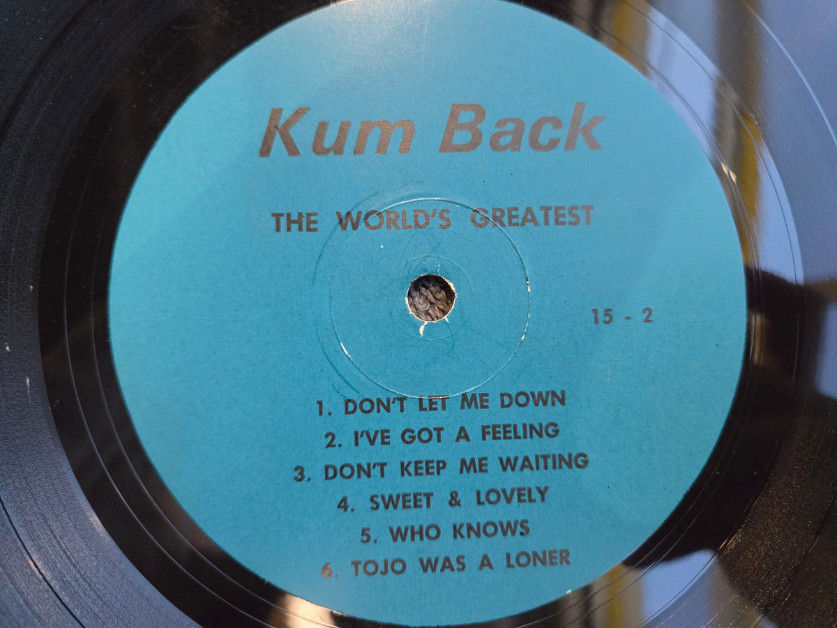 BEATLES KUM BACK BLUE LABEL