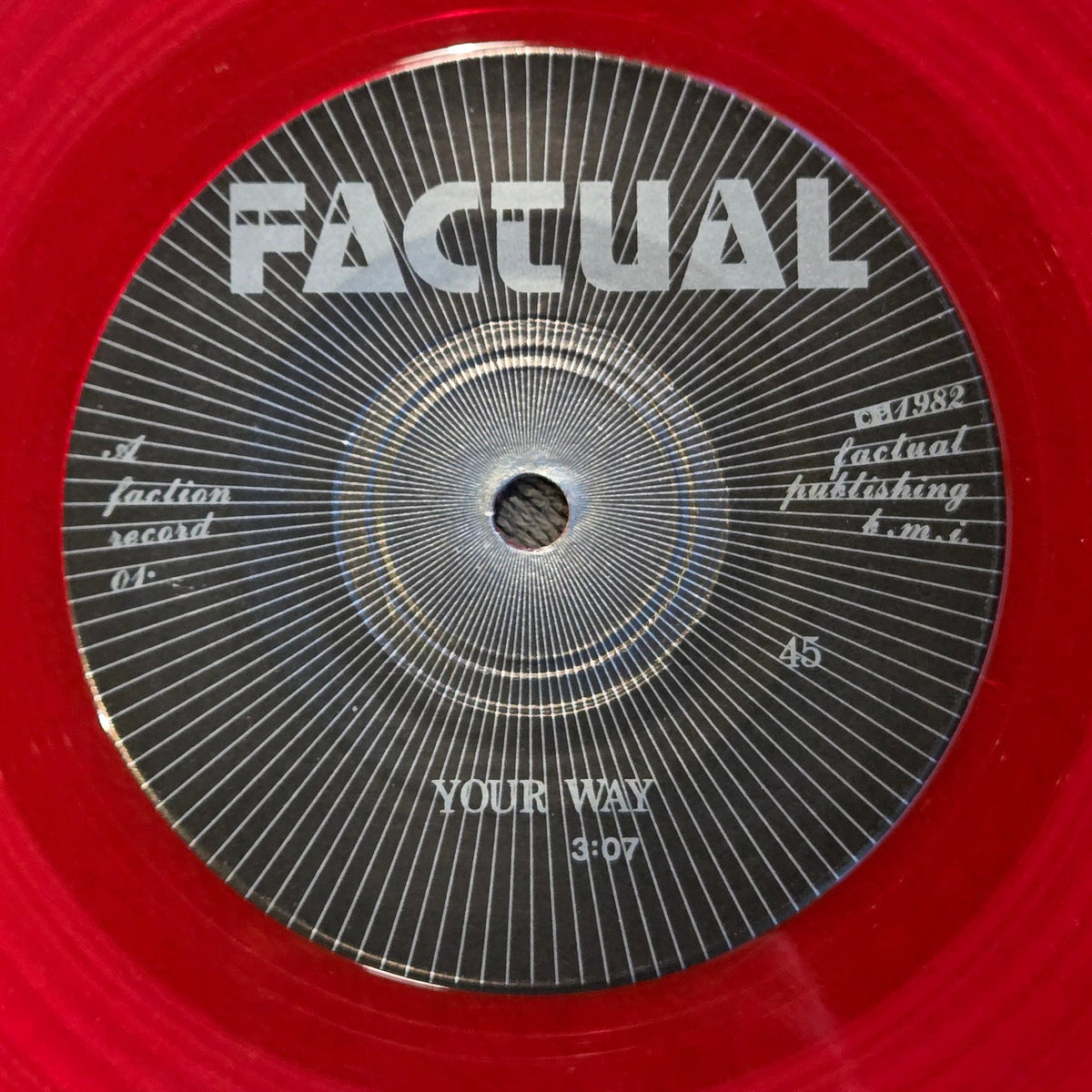 FACTUAL YOUR WAY 7" RED
