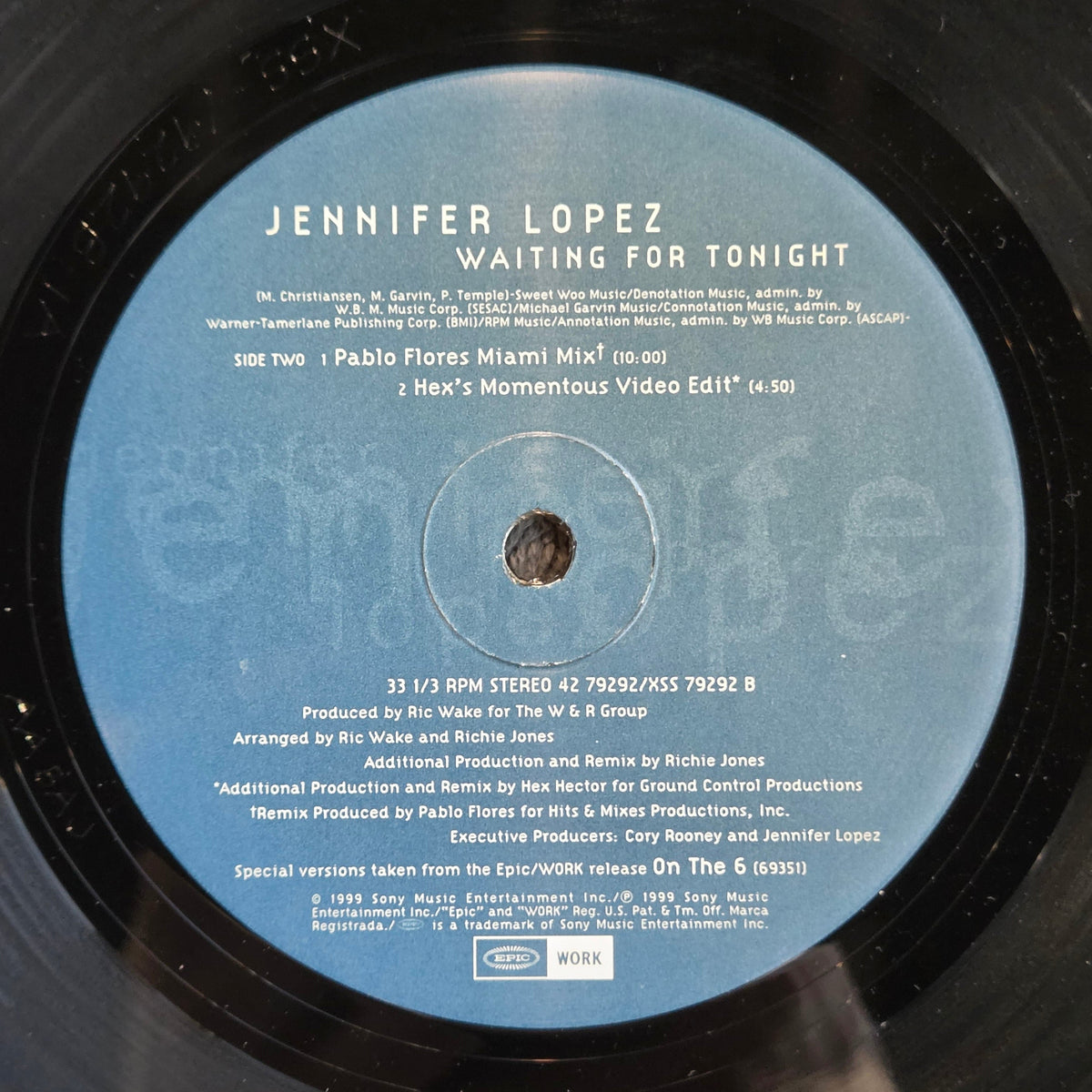 JENNIFER LOPEZ WAITING FOR TONIGHT 12" (Copy)