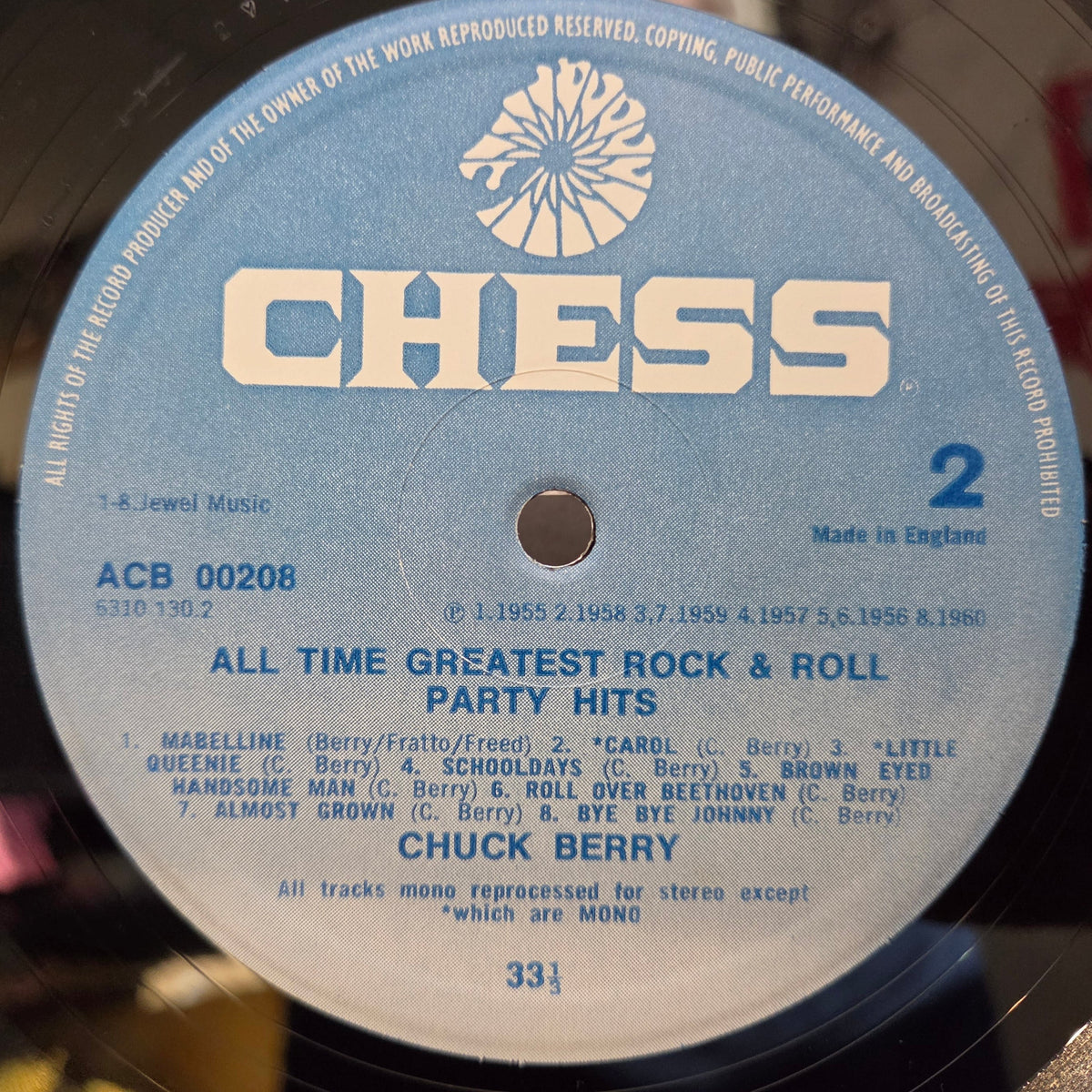 CHUCK BERRY ALL TIME ROCK N ROLL PARTY HITS UK IMP