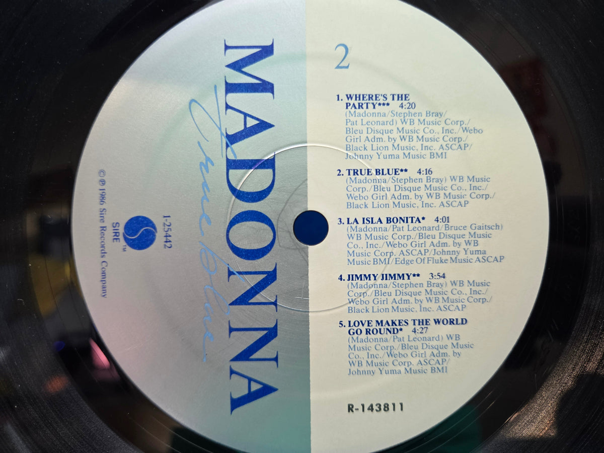 MADONNA TRUE BLUE NO POSTER