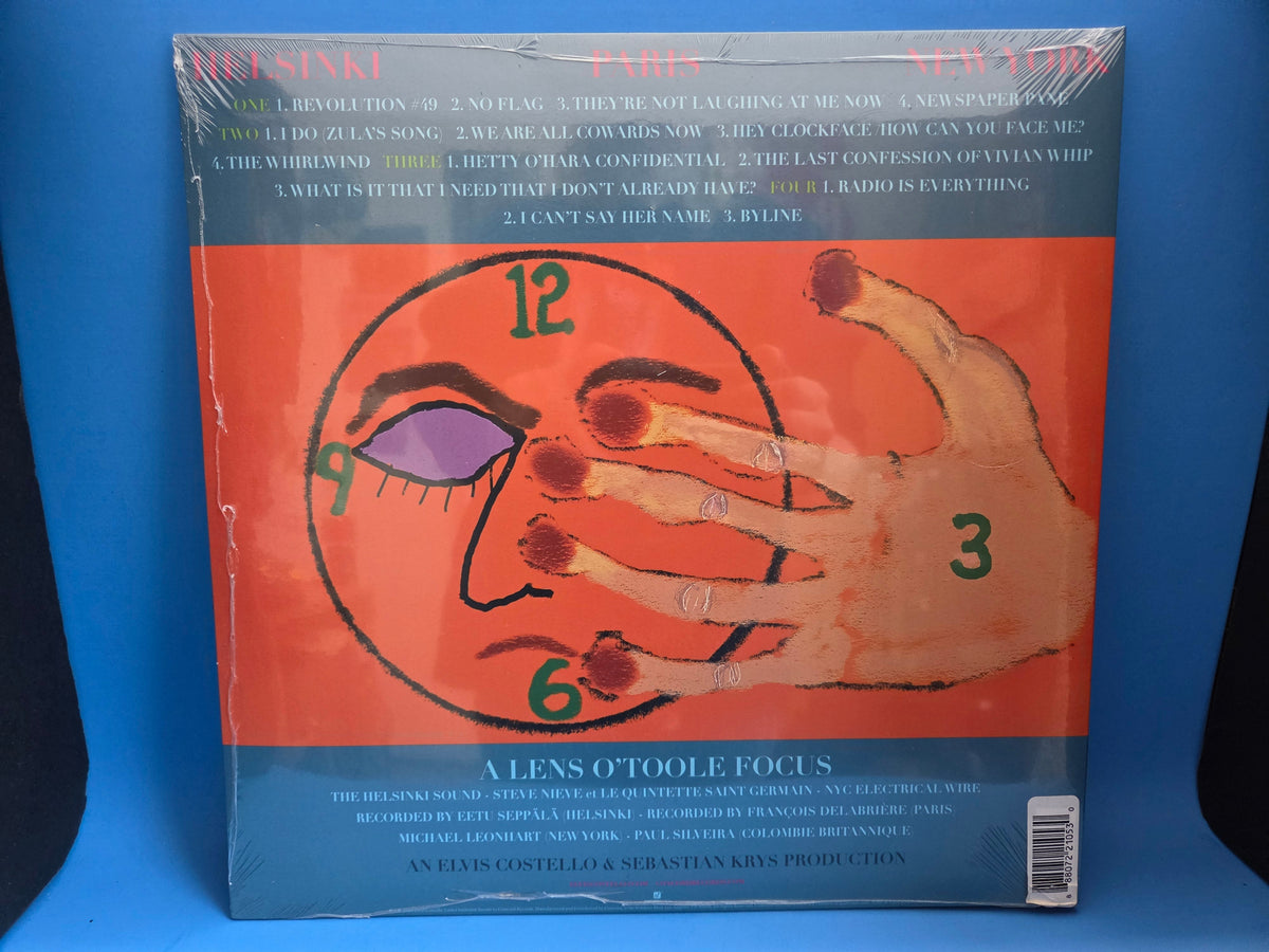 ELVIS COSTELLO HEY CLOCKFACE RED NEW