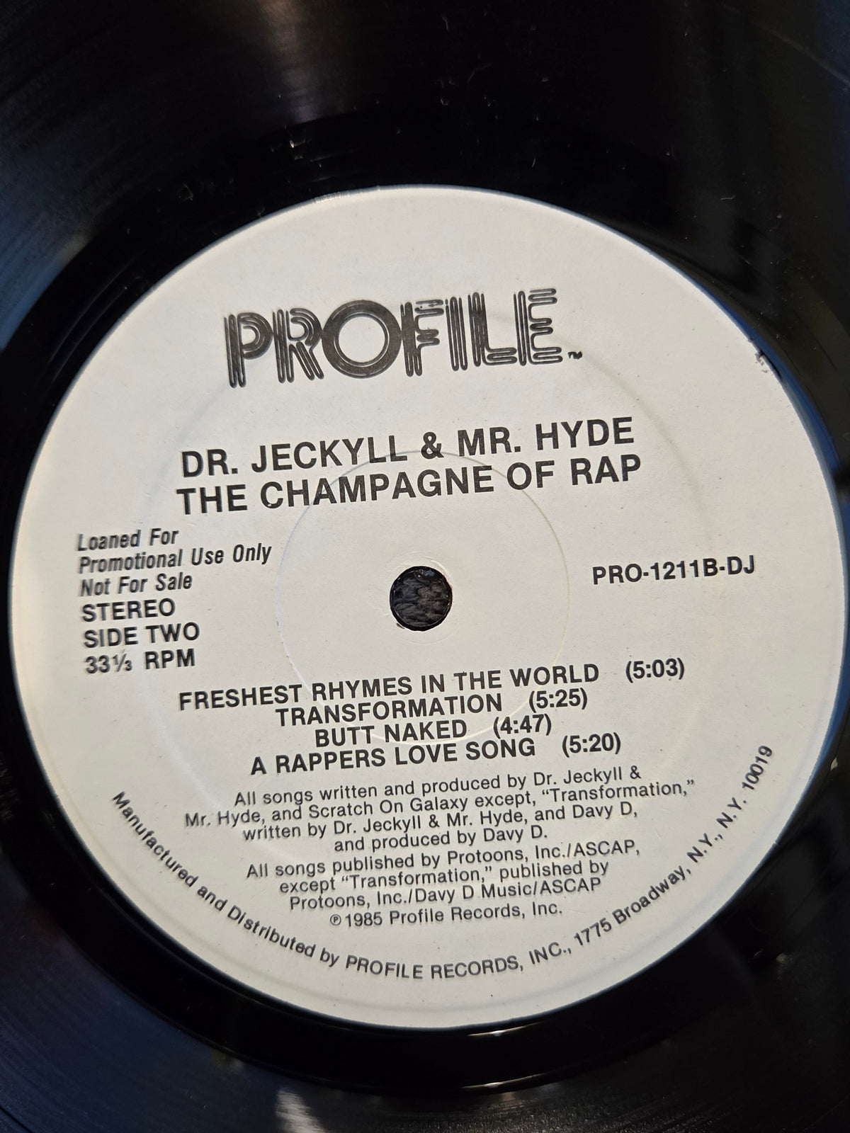 CHAMPAGNE OF RAP DR JEKYLL & MR HYDE WLP