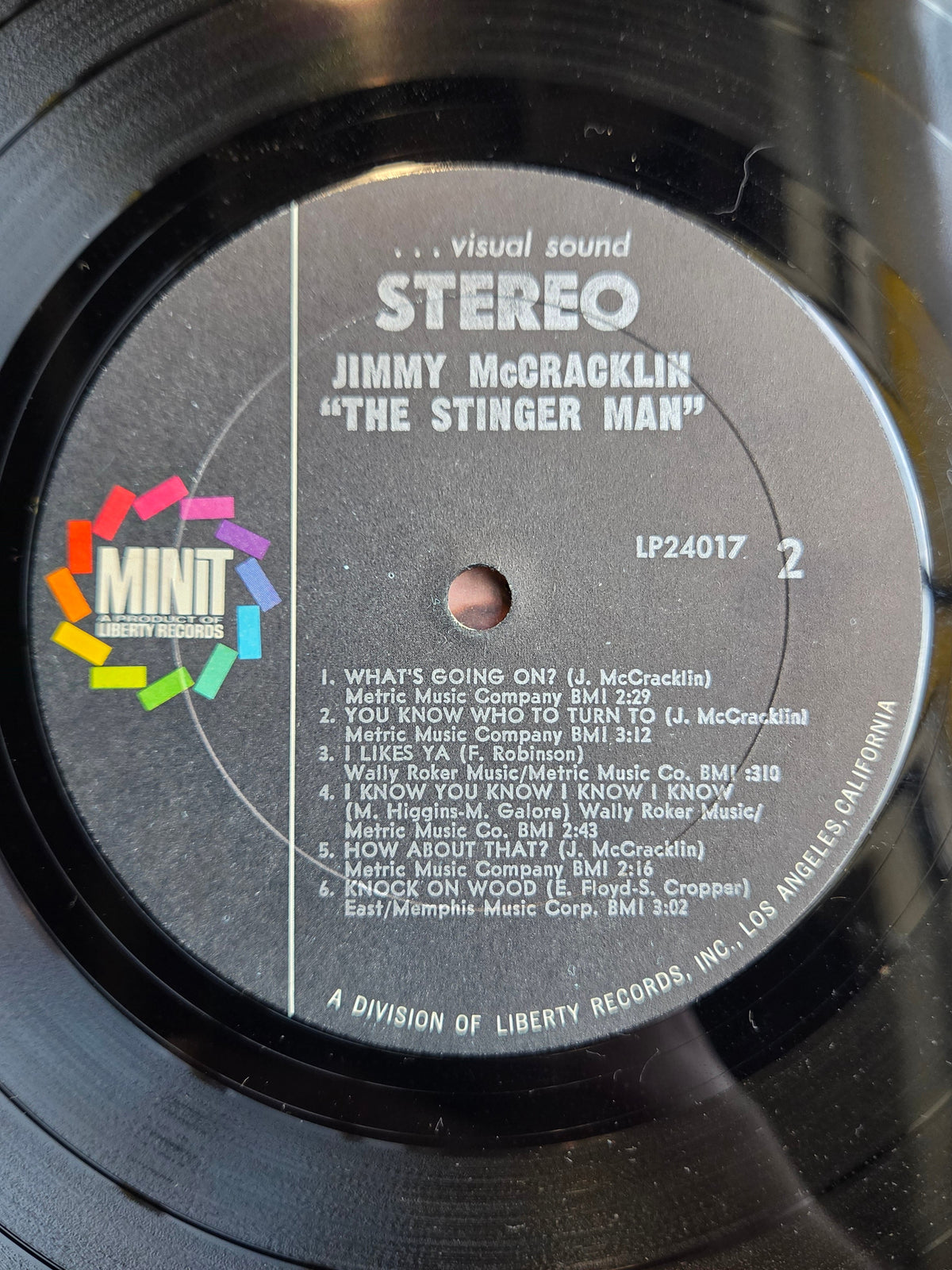 JIMMY MCCRACKLIN THE STINGER MAN