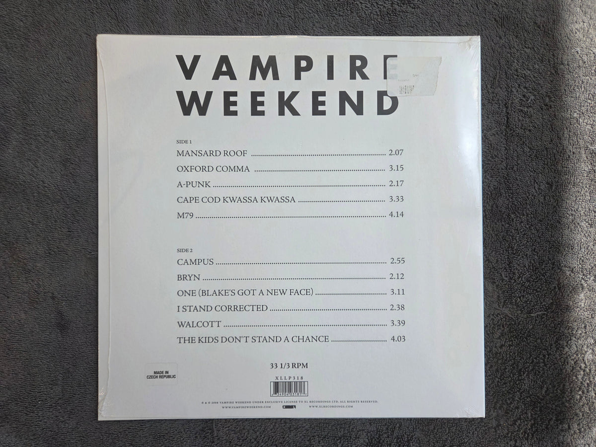 VAMPIRE WEEKEND S/T NEW