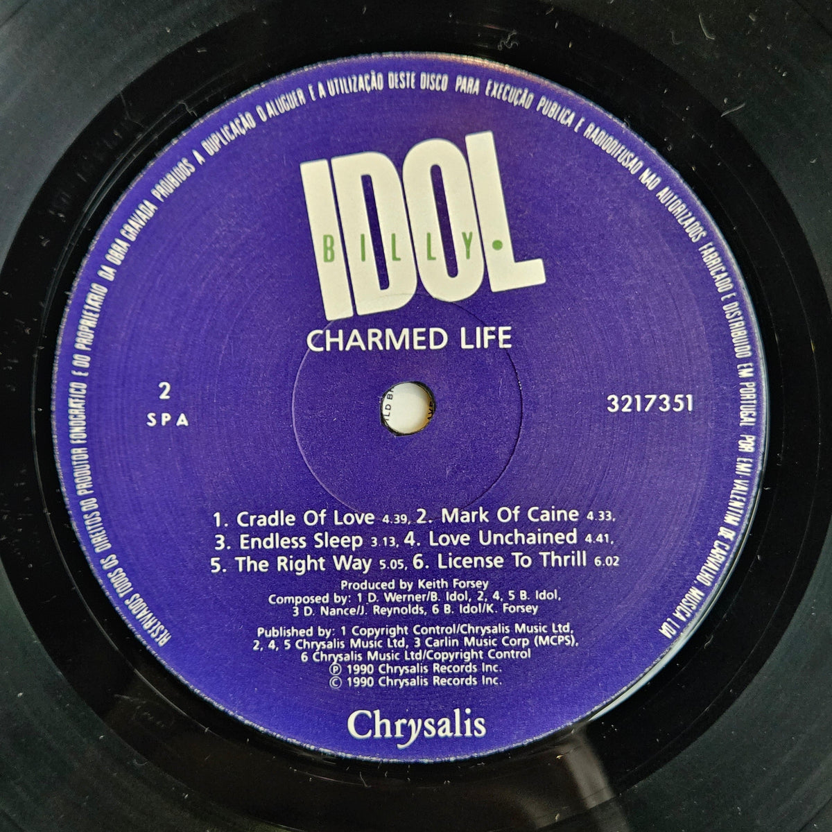 BILLY IDOL CHARMED LIFE PORT IMP