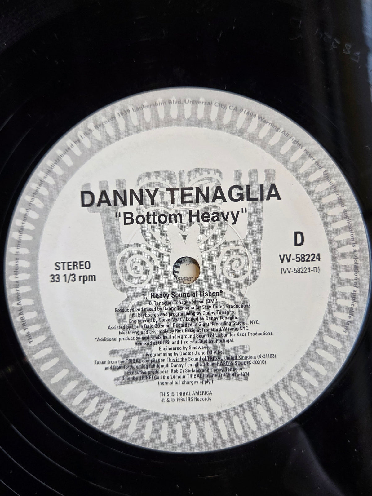 DANNY TENAGLIA BOTTOM HEAVY 12"