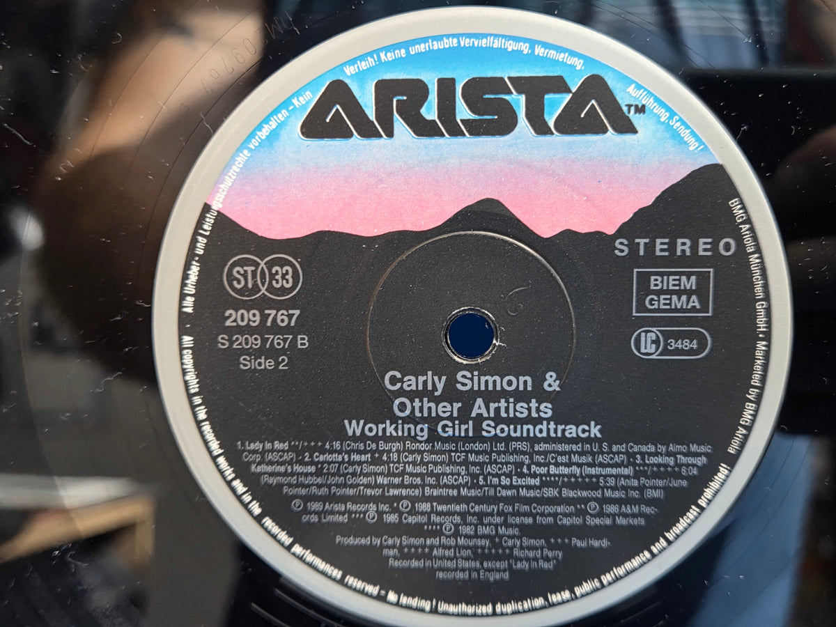 WORKING GIRL ORIGINAL SOUNDTRACK EU IMP