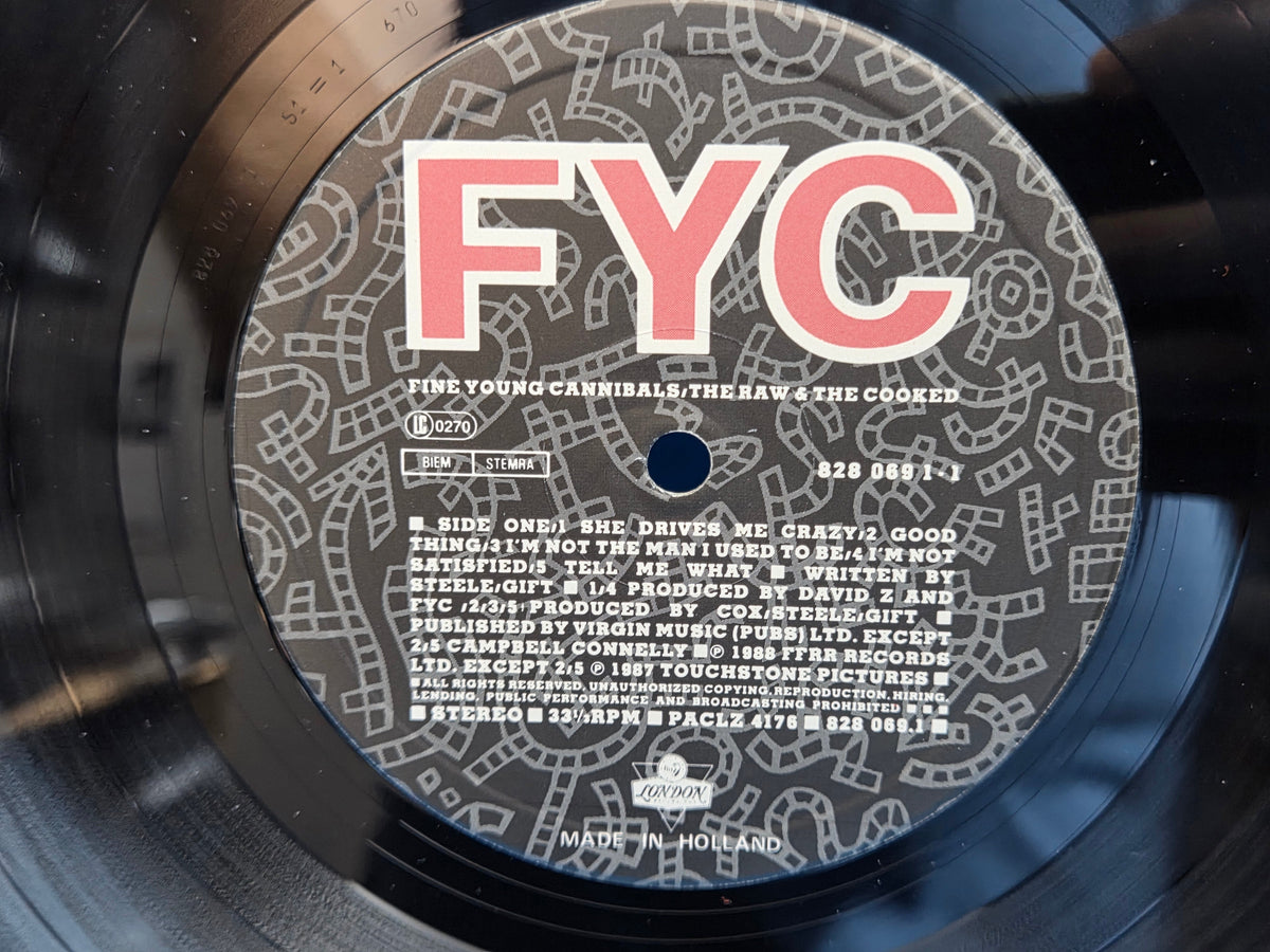 FINE YOUNG CANNIBALS THE RAW & THE COOKED EU IMP