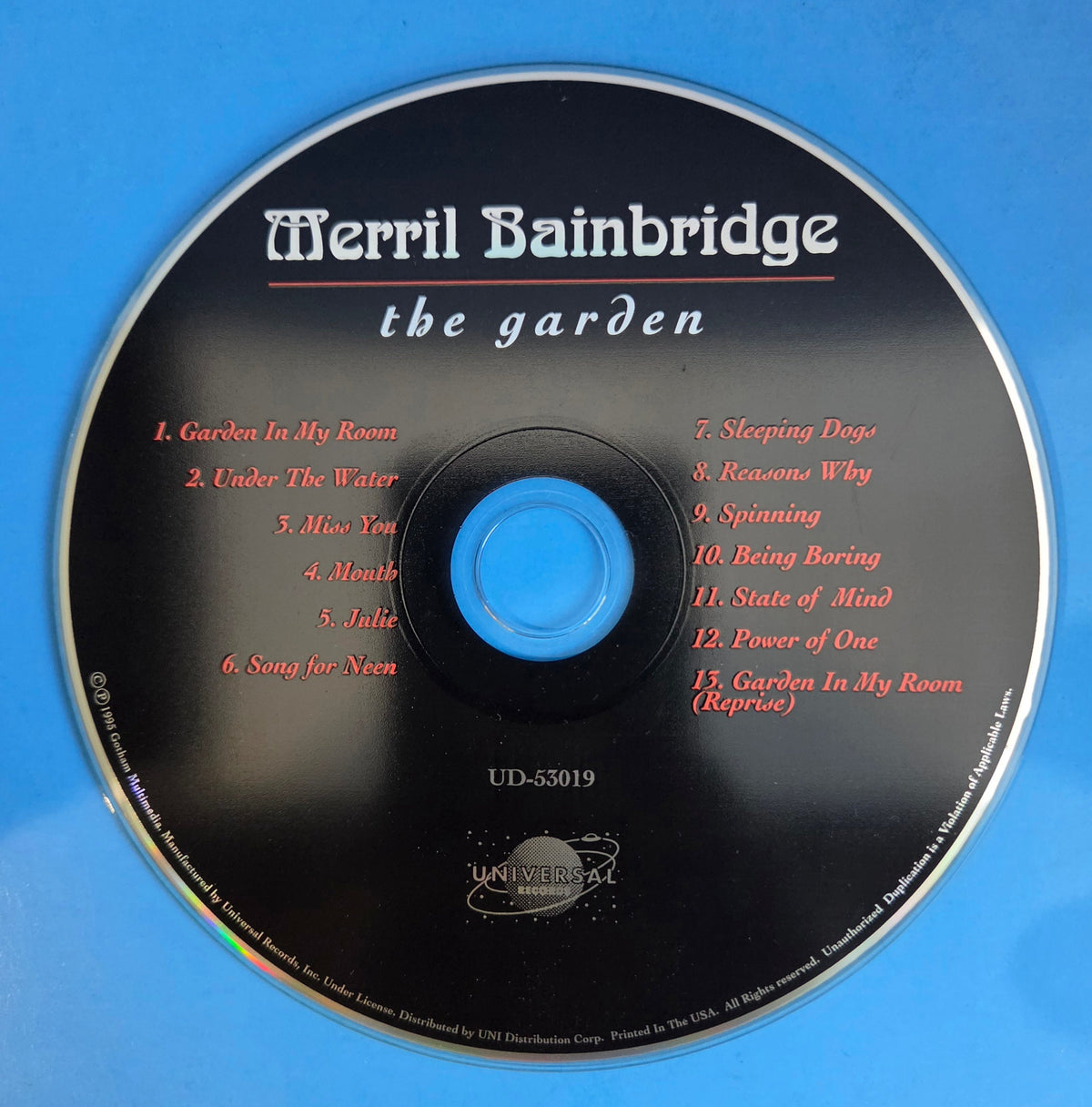 MERRIL BAINBRIDGE THE GARDEN CD