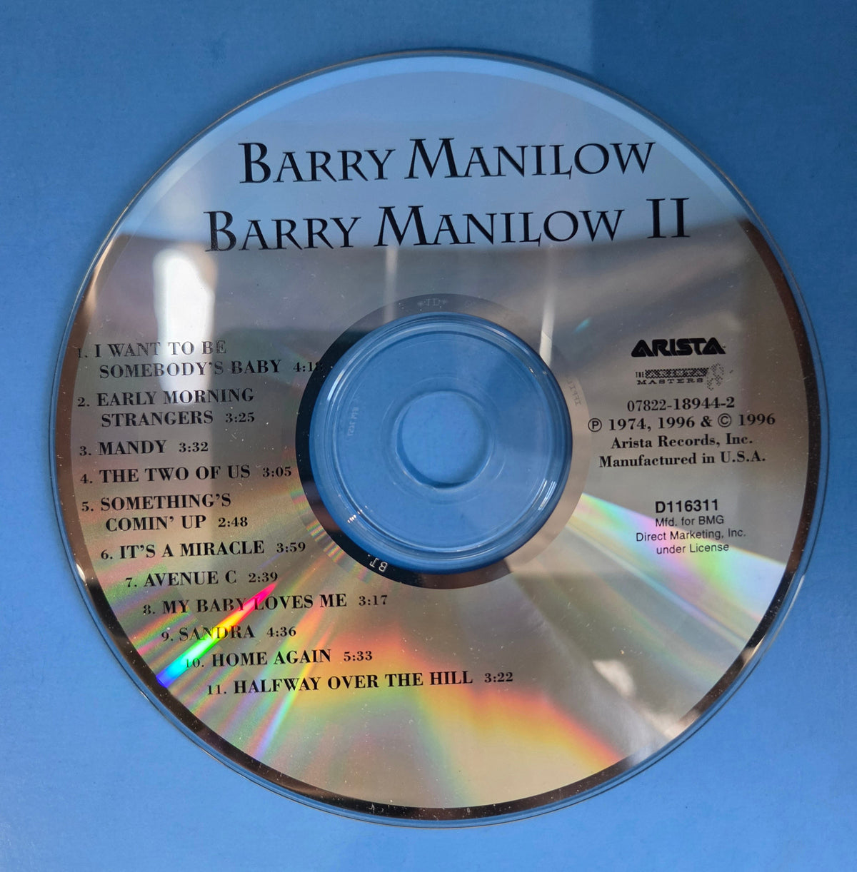 BARRY MANILOW BARRY MANILOW II CD