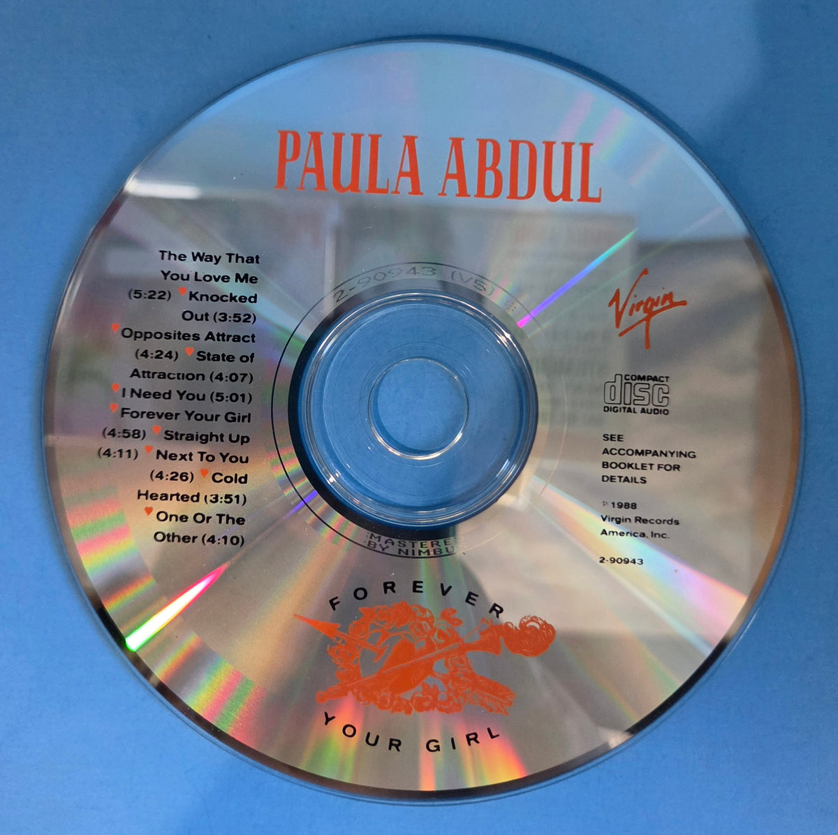 PAULA ABDUL FOREVER YOUR GIRL CD