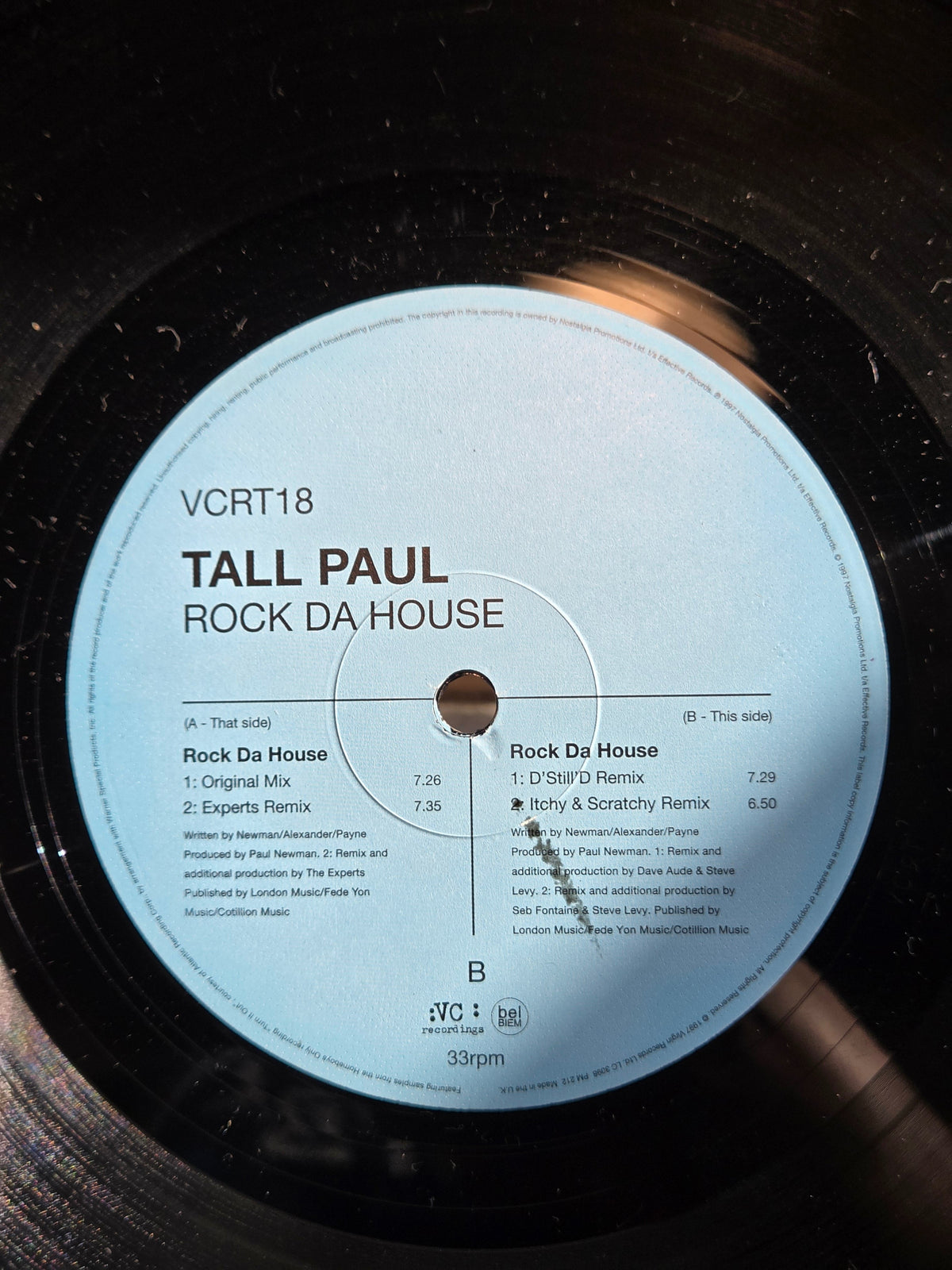 TALL PAUL ROCK DA HOUSE UK IMP 12"