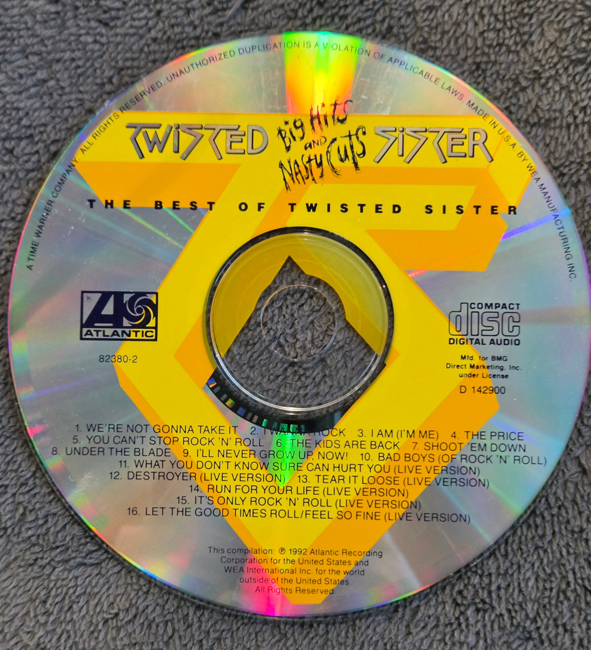 TWISTED SISTER BIG HITS AND NASTY CUTS CD