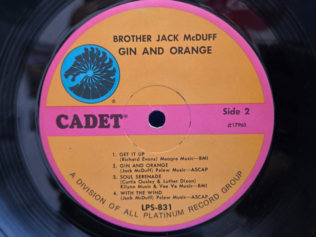 BROTHER JACK MCDUFF GIN AND ORANGE 1977