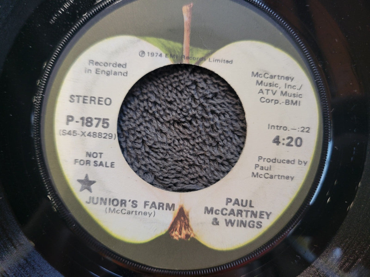 PAUL MCCARTNEY JUNIOR'S FARM MONO PROMO LONG SHORT VERSION P-1875 PRO-6999