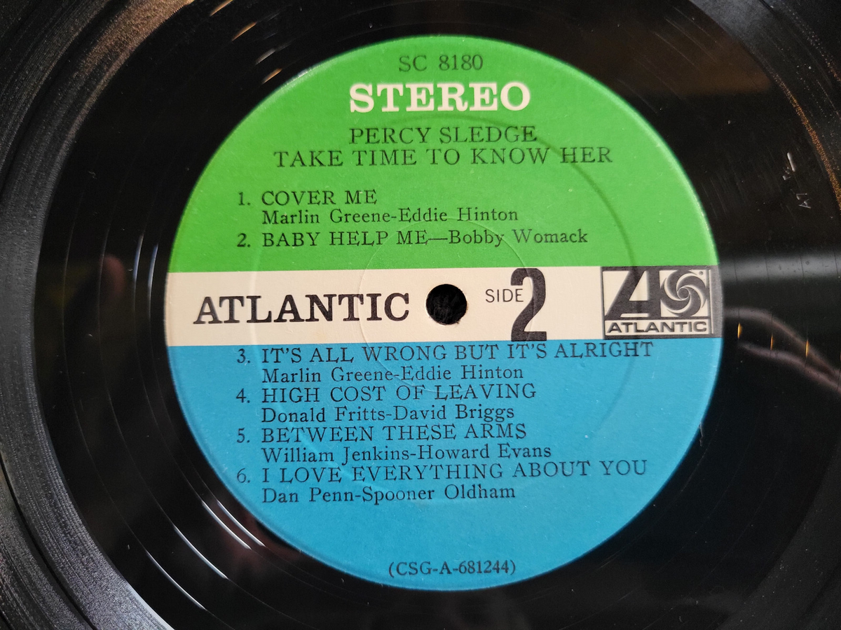 PERCY SLEDGE TAKE TIME TO KNOW HER