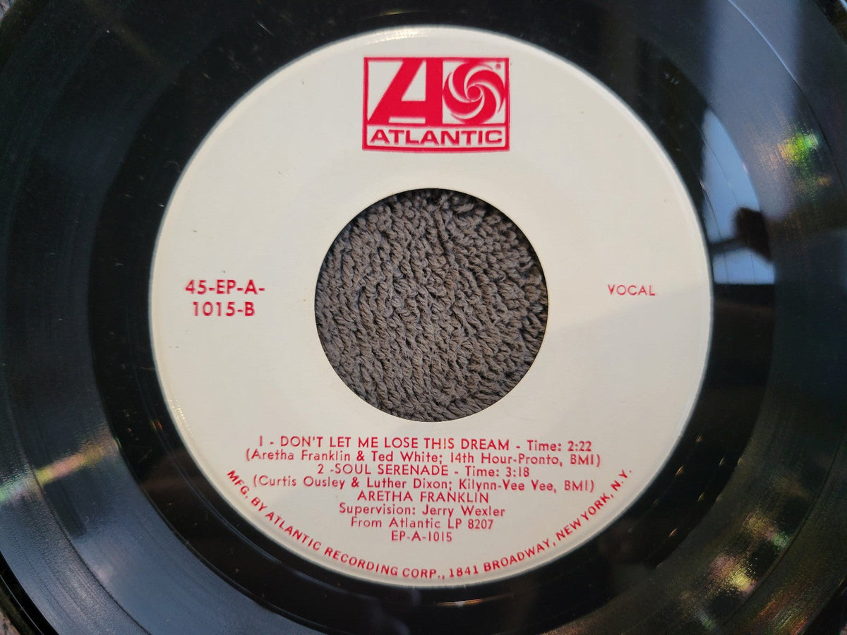 ARETHA FRANKLIN ARETHA IN PARIS WHITE LABEL PROMO MONO ATLANTIC EP. 1015 WLP