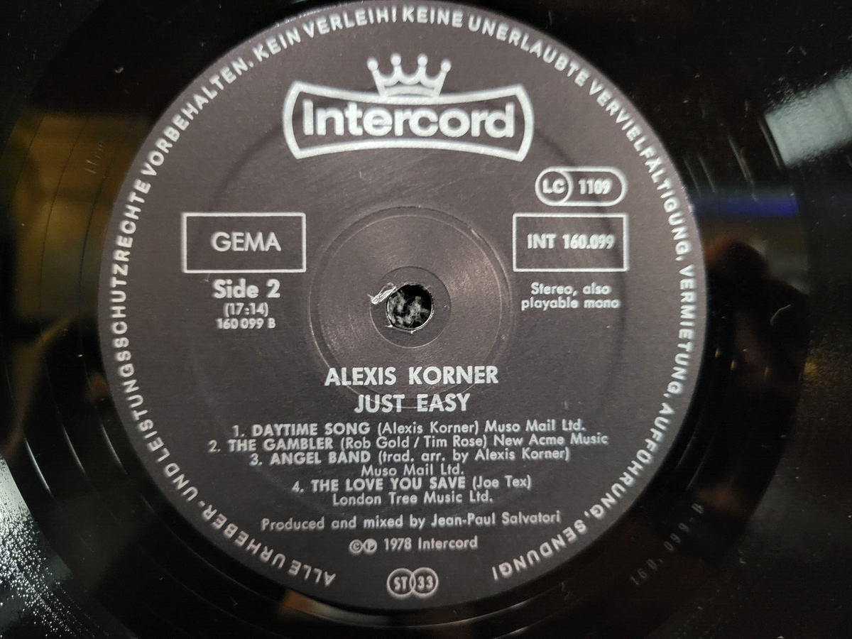 ALEXIS KORNER JUST EASY GERMAN IMPORT GERMANY