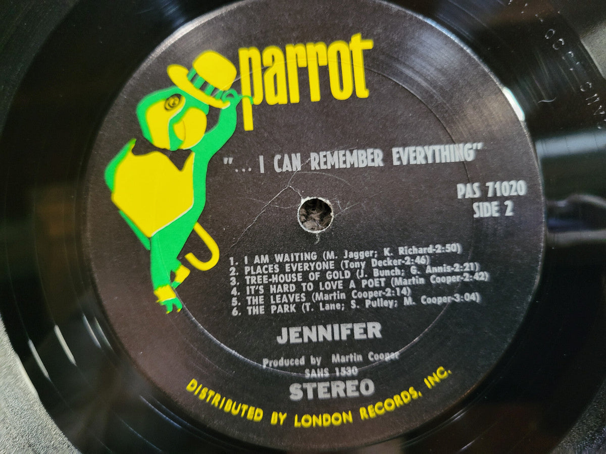 JENNIFER I CAN REMEMBER EVERYTHING PARROT