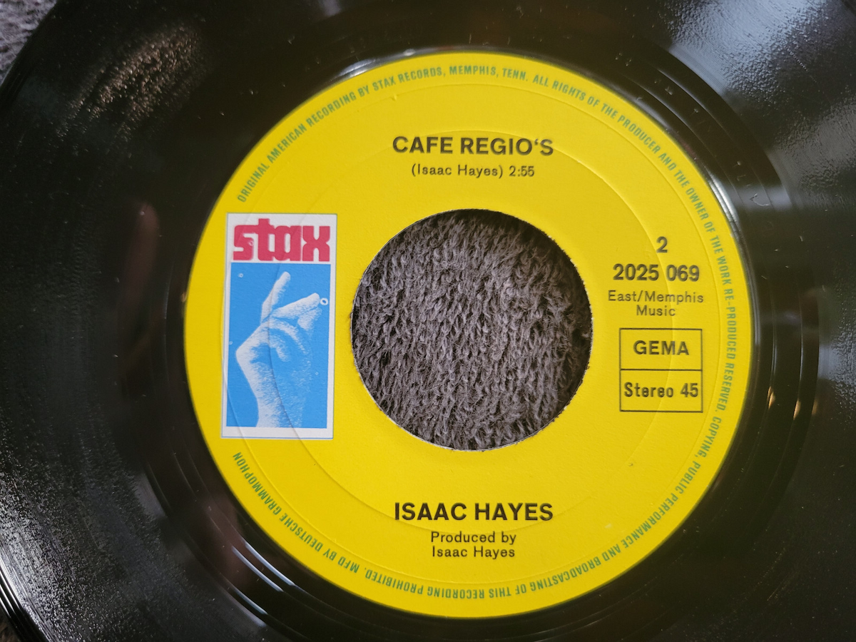 ISAAC HAYES THEME FROM SHAFT GERMAN IMPORT STAX 7"