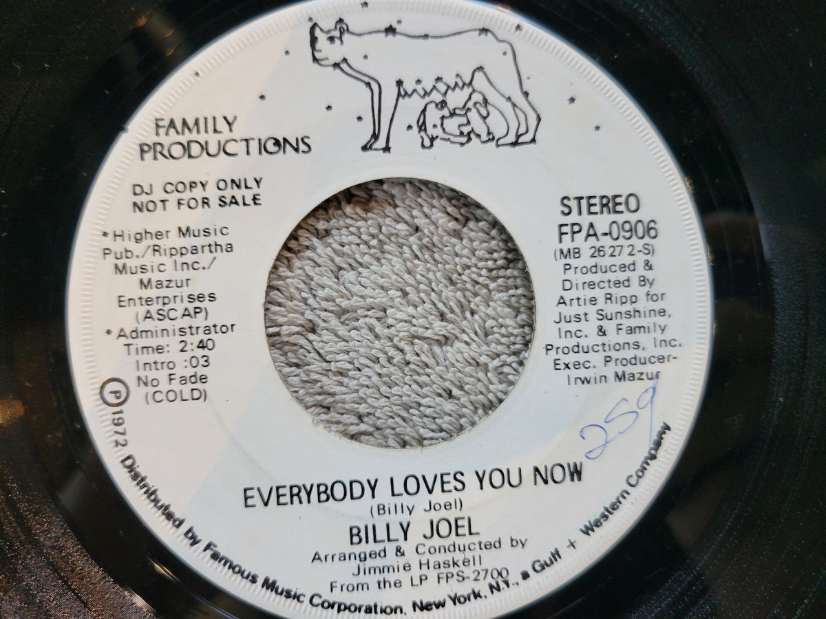 BILLY JOEL TOMORROW IS TODAY EVERYBODY LOVES YOU NOW FAMILY PRODUCTIONS FPA-0906