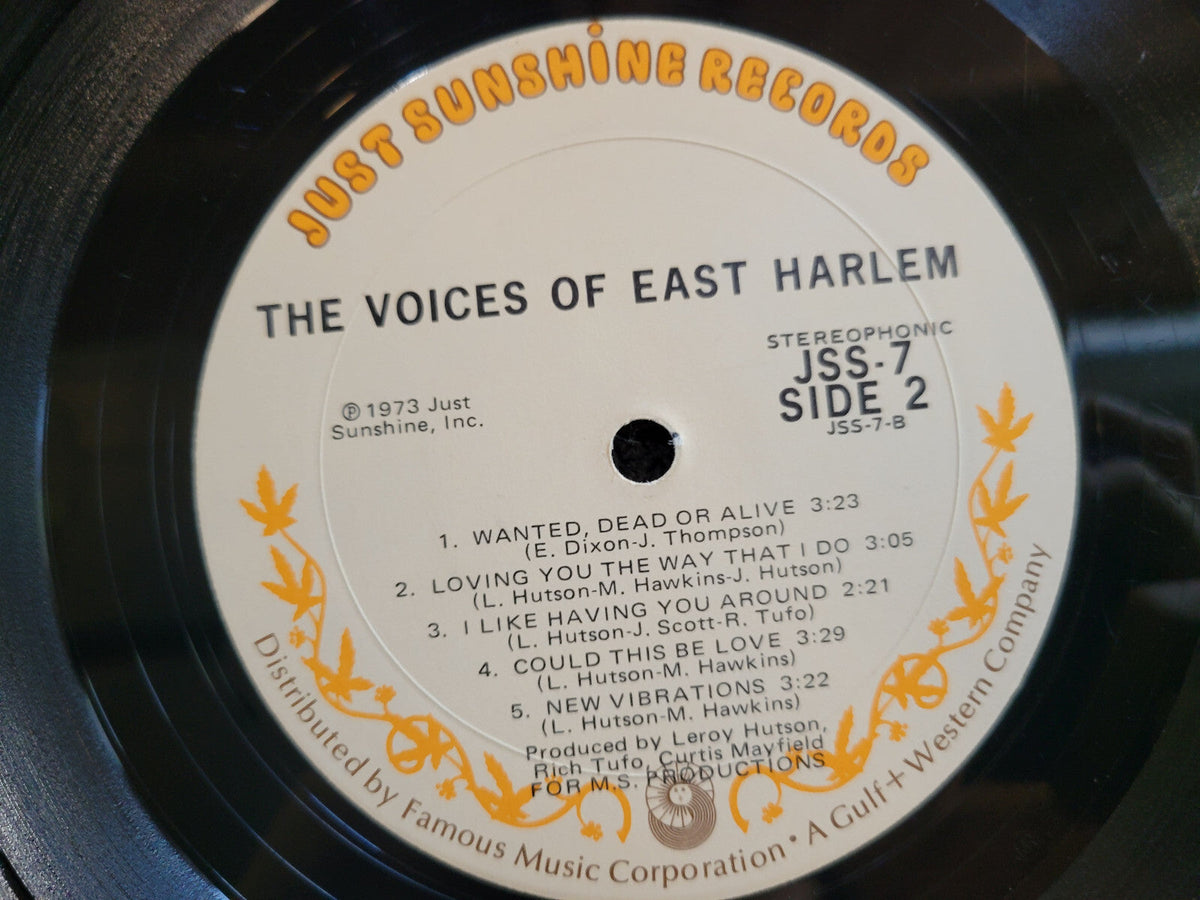 VOICES OF EAST HARLEM S/T SELF TITLED JUST SUNSHINE RECORDS GATEFOLD