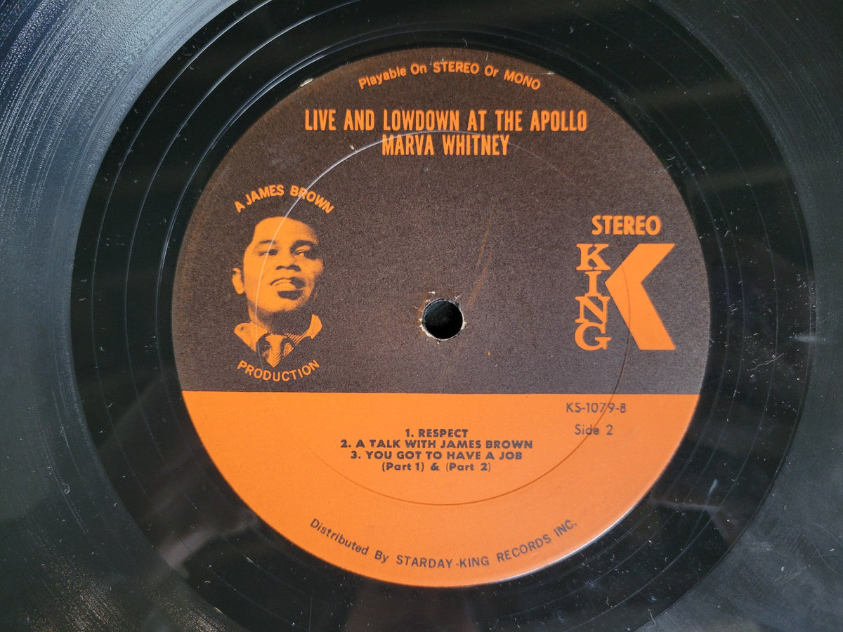 MARVA WHITNEY LIVE AND LOWDOWN AT THE APOLLO KING KS-1079