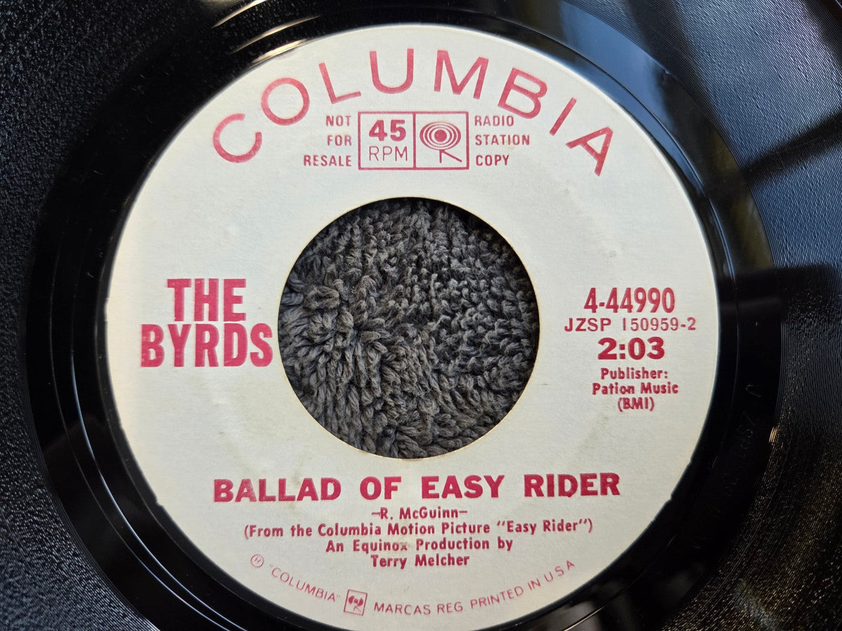 BYRDS BALLAD OF EASY RIDER WHITE LABEL PROMO WASN'T BORN TO FOLLOW 4-44990
