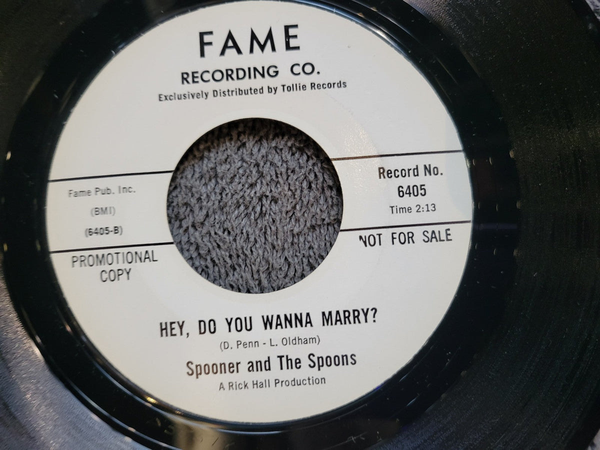 SPOONER & THE SPOONS WISH YOU DIDNT HAVE TO GO FAME 6405 HEY DO YOU WANNA MARRY