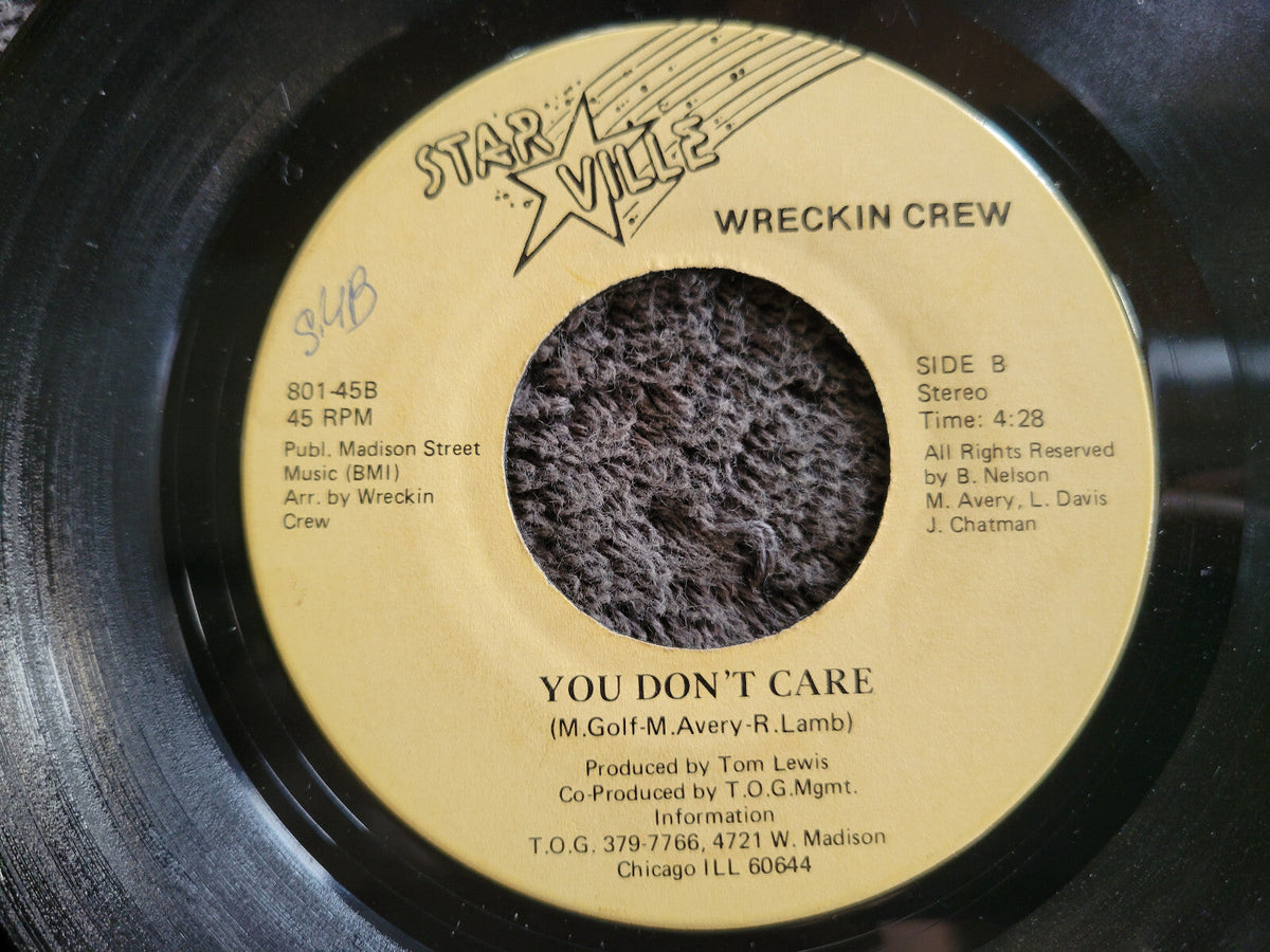 WRECKIN CREW FOUND THE GROOVE STARVILLE 7"