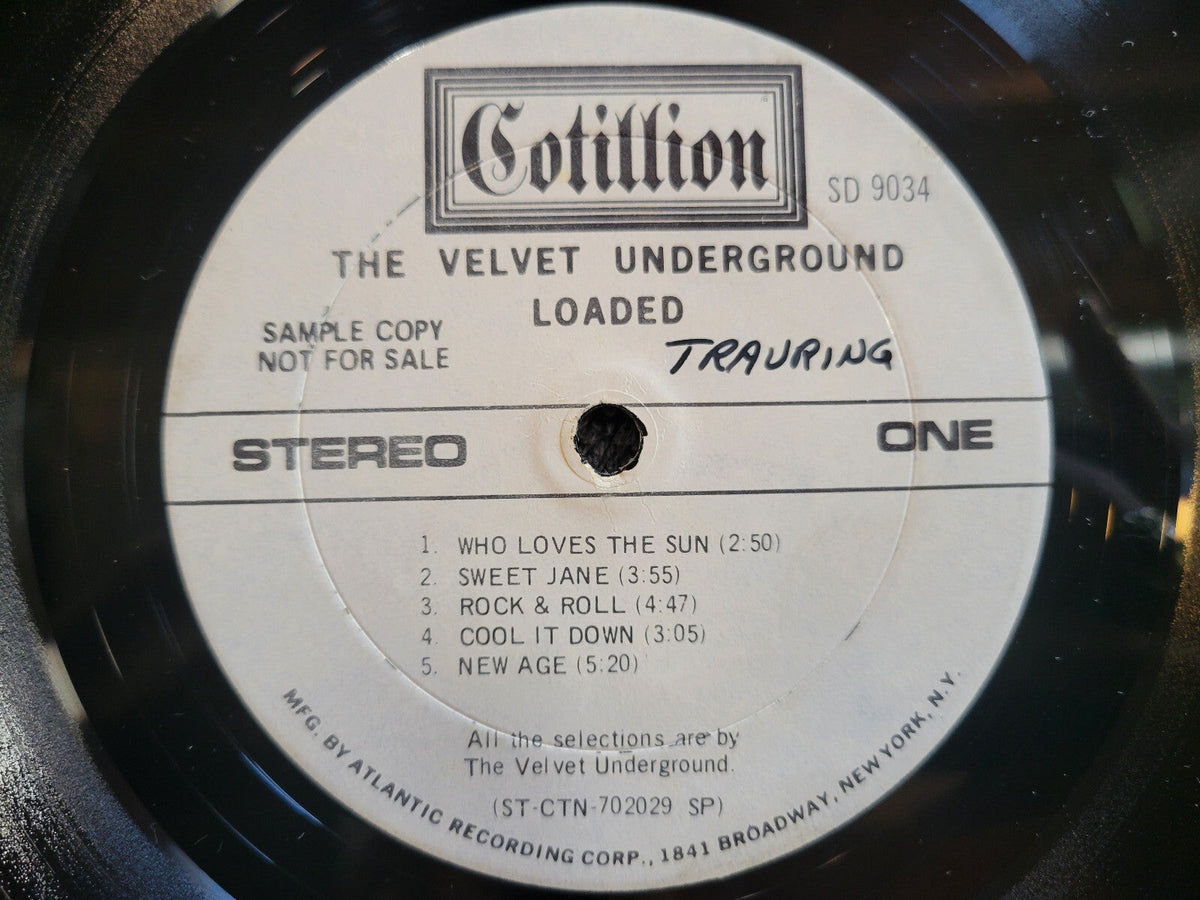 VELVET UNDERGROUND LOADED WLP WHITE LABEL PROMO