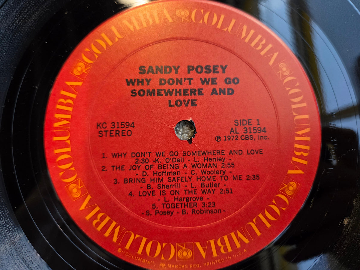 SANDY POSEY WHY DONT WE GO SOMEWHERE AND LOVE