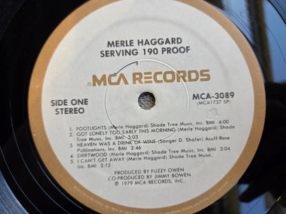 MERLE HAGGARD SERVING 190 PROOF