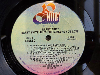 BARRY WHITE SINGS FOR SOMEONE