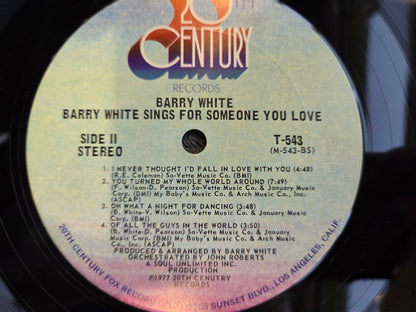 BARRY WHITE SINGS FOR SOMEONE
