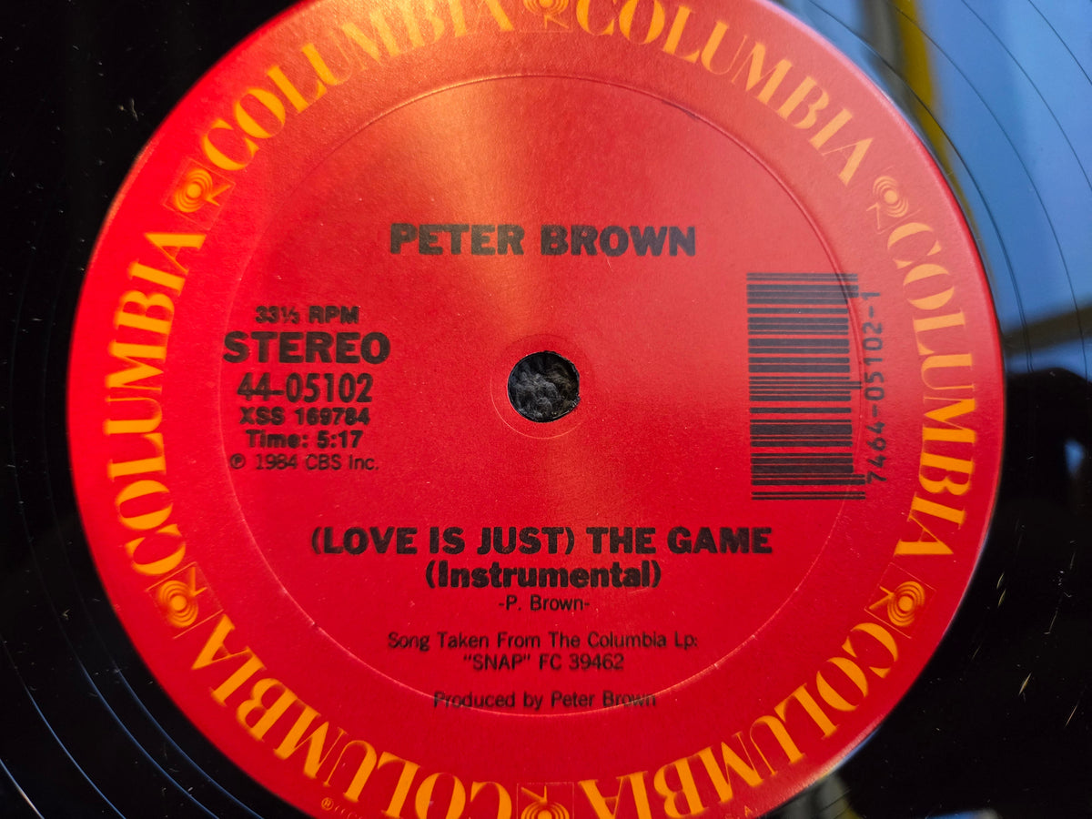 PETER BROWN LOVE IS JUST THE GAME 12"