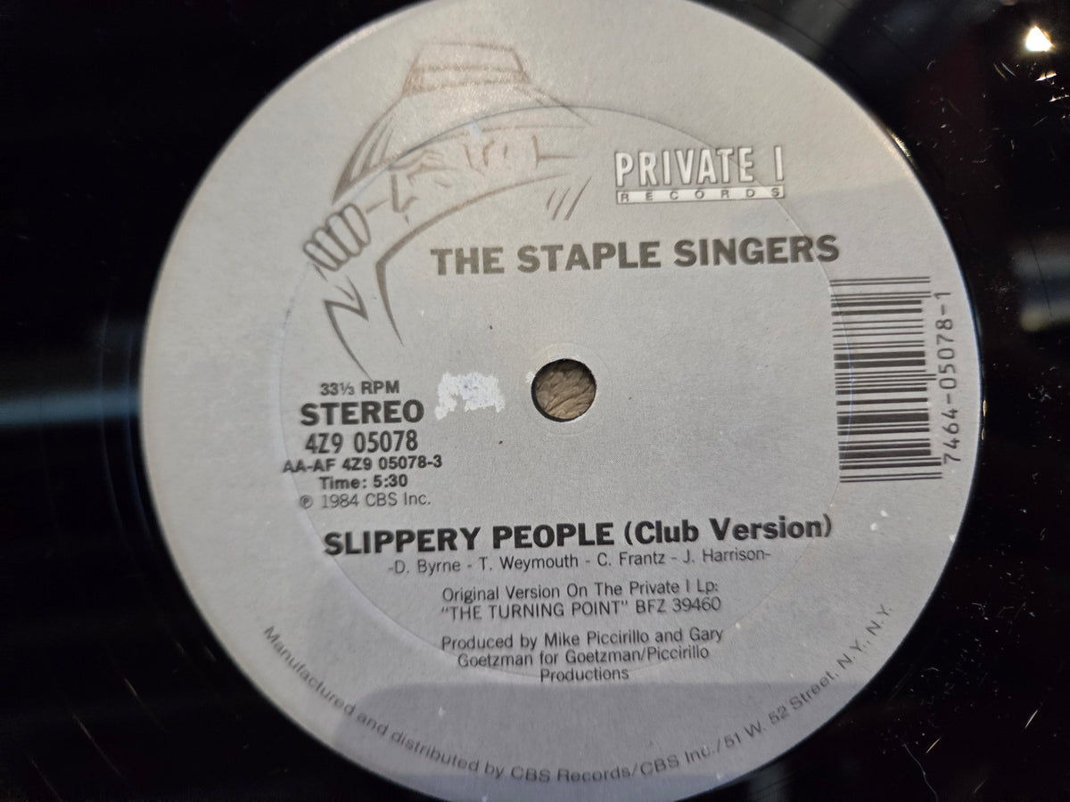 STAPLE SINGERS SLIPPERY PEOPLE 12"