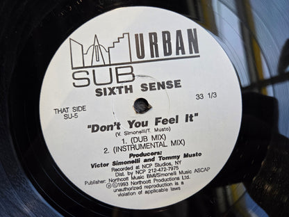 SIXTH SENSE DONT YOU FEEL IT 12"