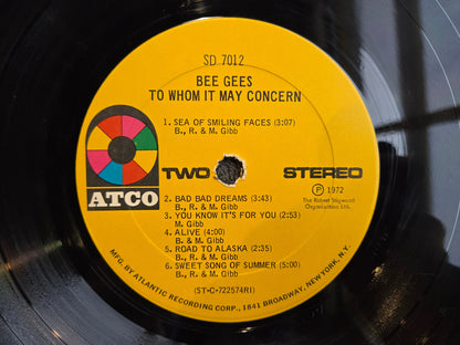 BEE GEES TO WHOM IT MAY CONCERN POP UP
