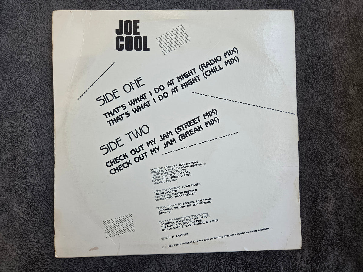 JOE COOL THATS WHAT I DO AT NIGHT