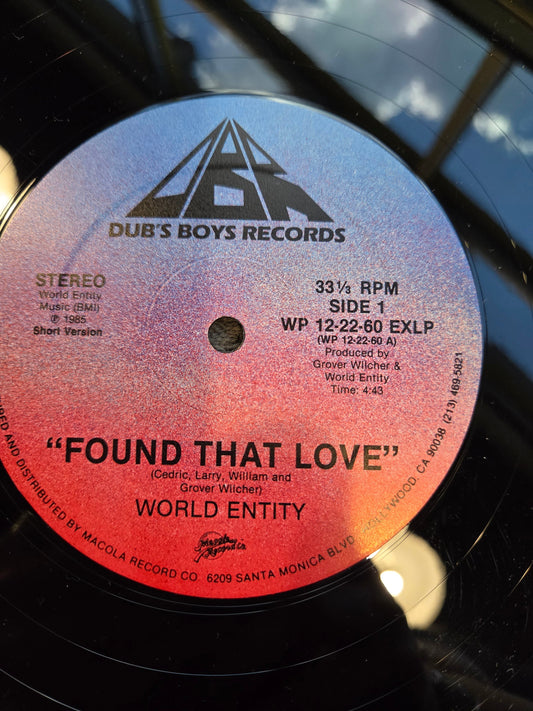 WORLD ENTITY FOUND THAT LOVE