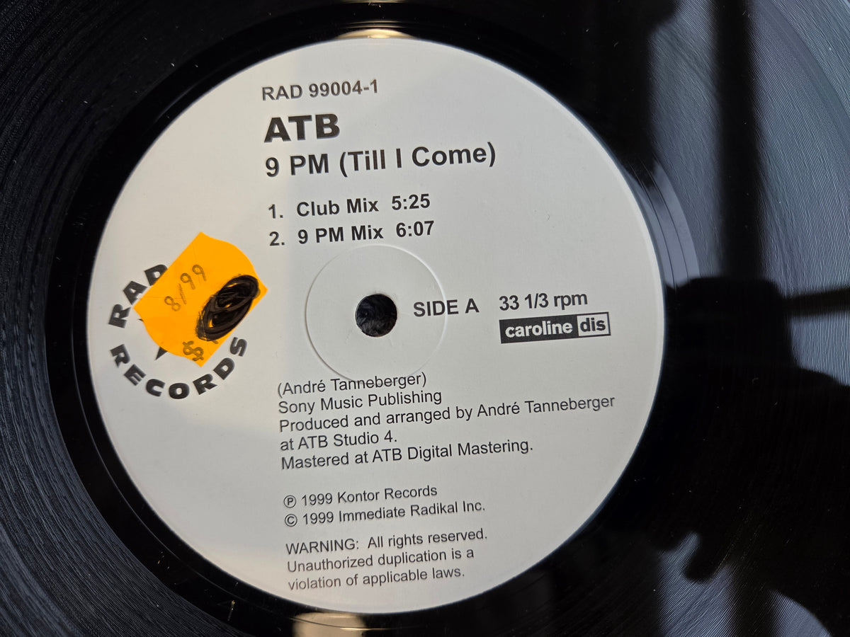 ATB 9 PM TILL I COME 12"