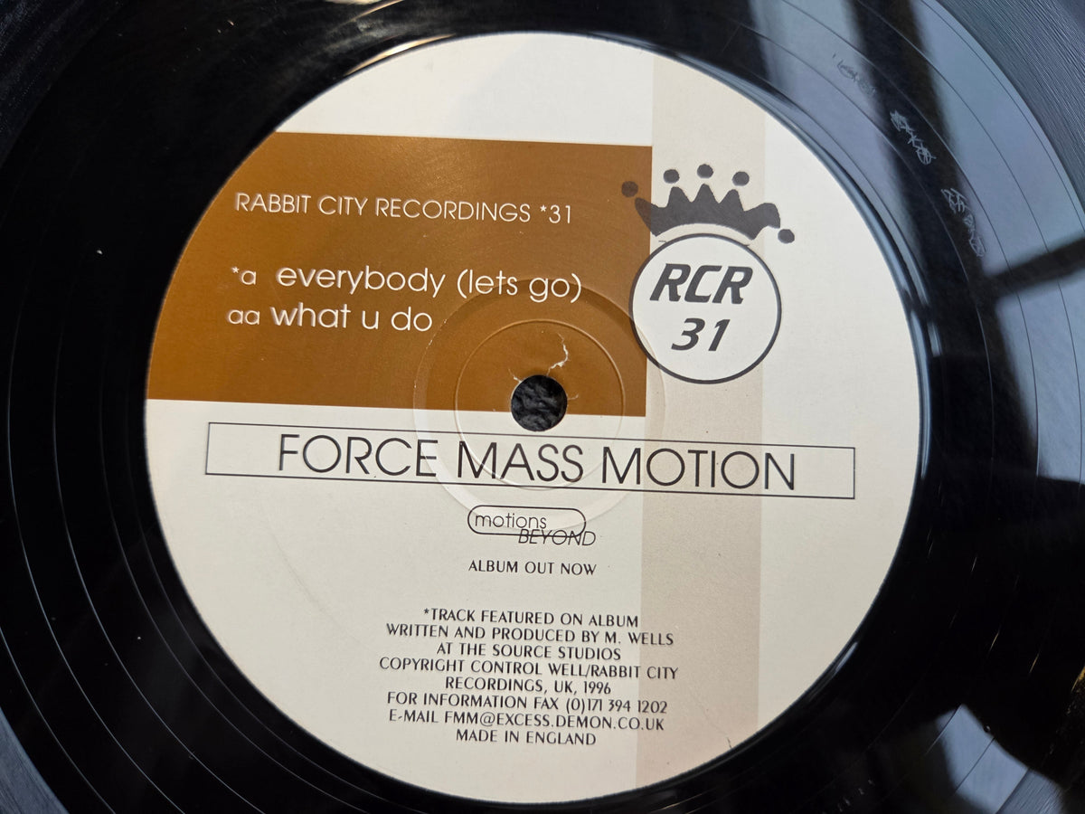 FORCE MASS MOTION EVERYBODY 12" IMP UK