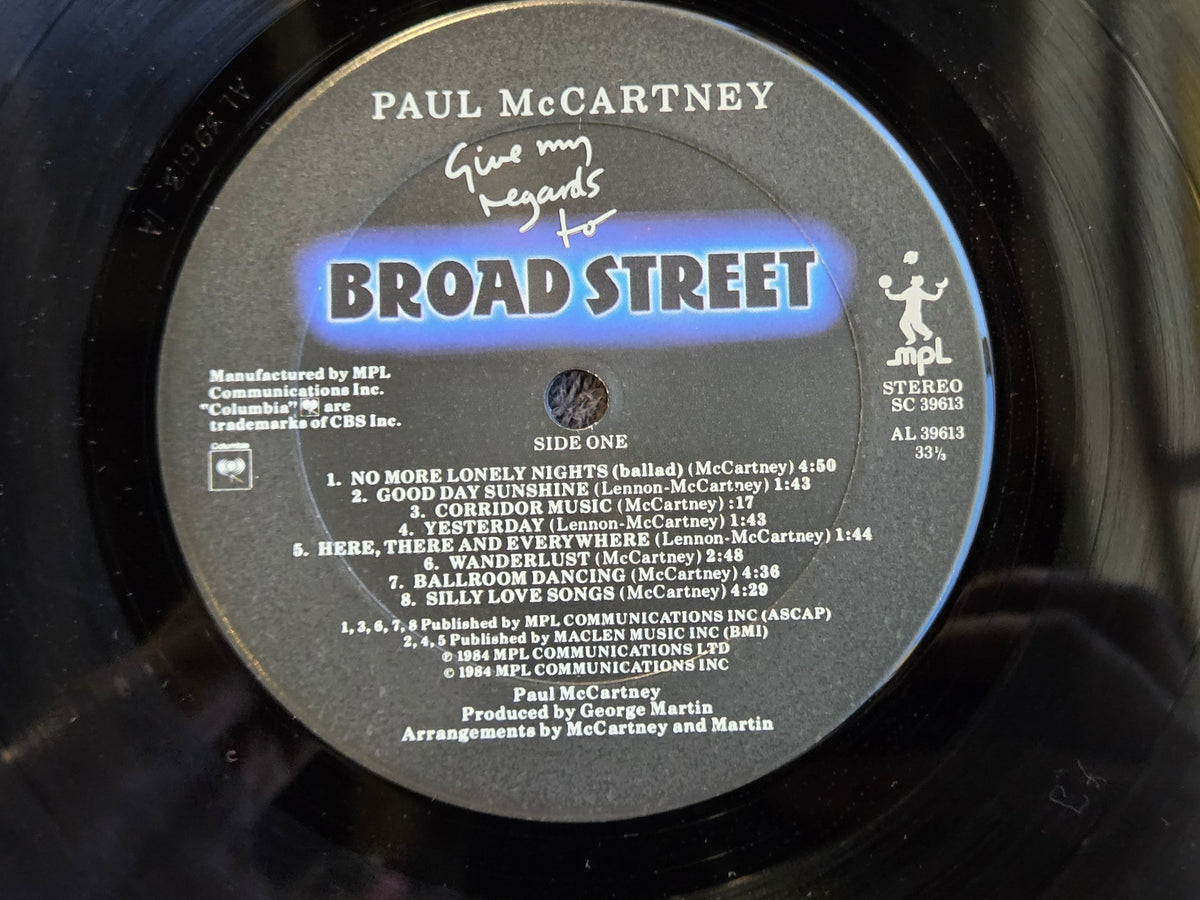 PAUL MCCARTNEY GIVE MY REGARDS TO BROAD