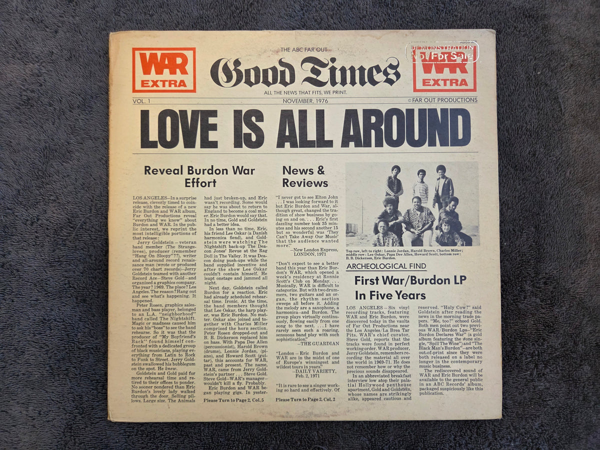 WAR LOVE IS ALL AROUND