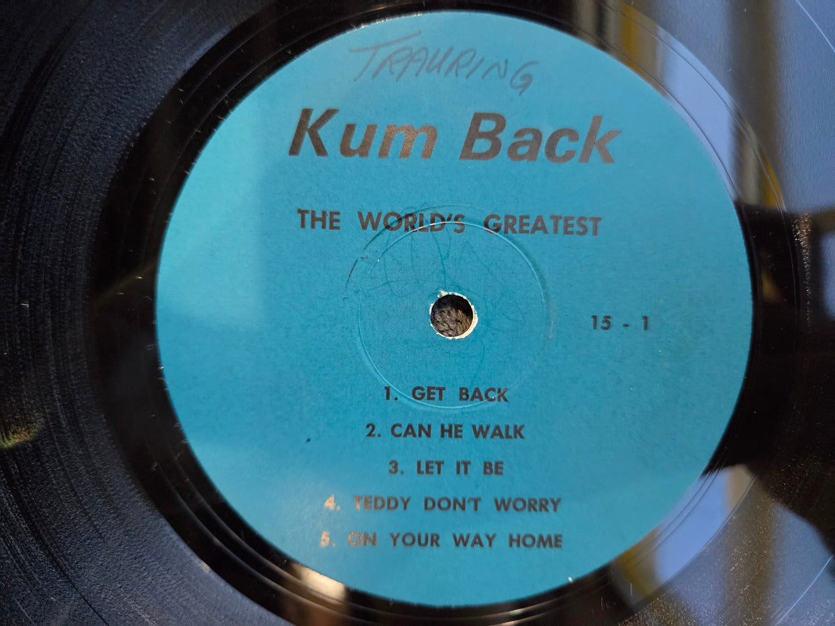 BEATLES KUM BACK BLUE LABEL